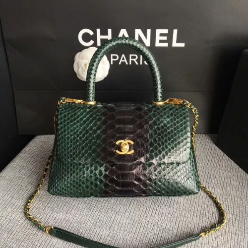 Sac fourre-tout Chanel Original en cuir de python 8119H