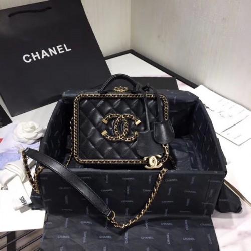 Sac cosmétique Chanel Original Small Sheepskin AS1785 noir