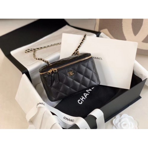 Chanel Original Small sac à main boîte à chaîne classique AP1447 noir