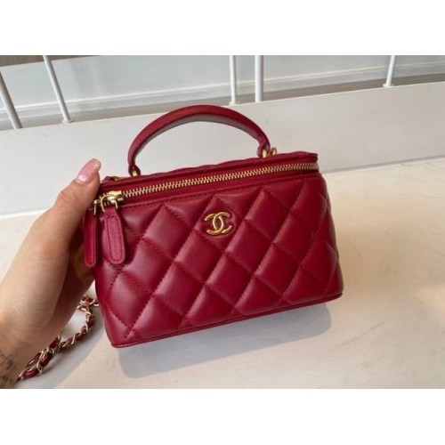 Chanel Original Small sac à main boîte à chaîne classique AP2199 rouge