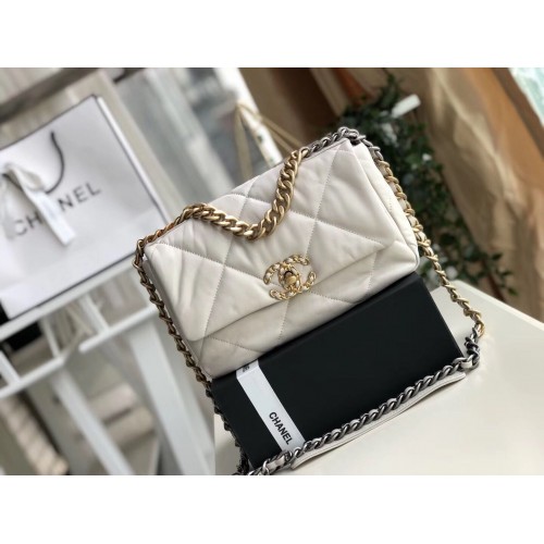 Sac à rabat Chanel 19 AS1160 Blanc