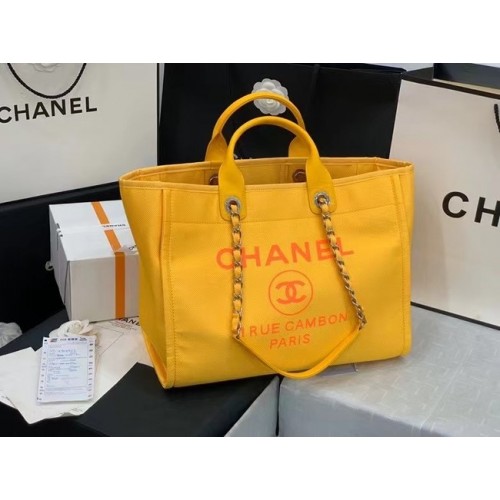 Chanel Original grand sac cabas 66941 jaune