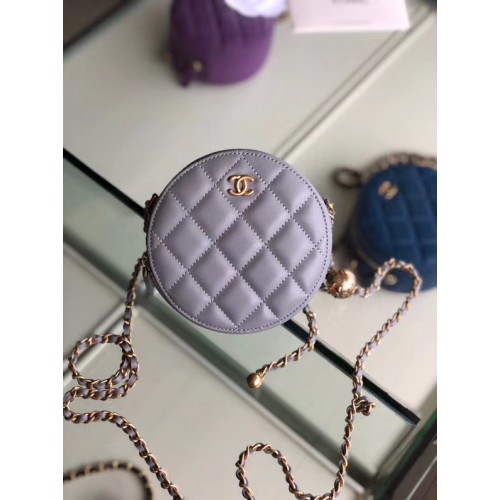 Chanel Original mini sac en peau de mouton AS1449 gris