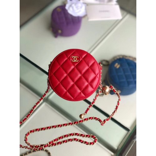 Chanel Original mini sac en peau de mouton AS1449 rouge