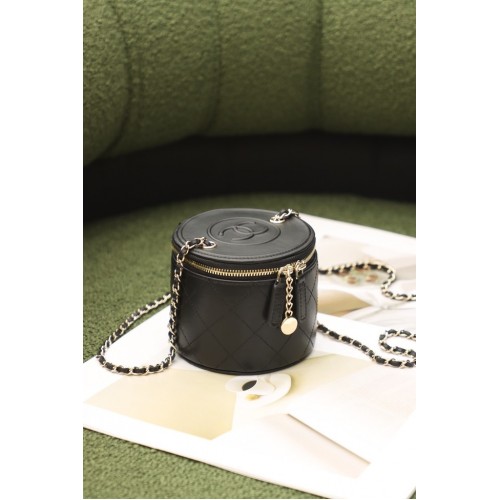 Chanel Original mini sac à main boîte à chaîne classique SS2021 noir