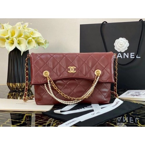 Sac cabas Chanel Original AS2213 Bordeaux