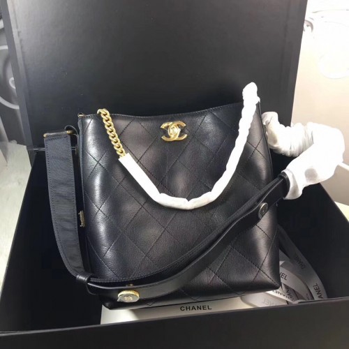 Chanel Sac Seau Rétro Original En Cuir De Veau CC62358 Noir