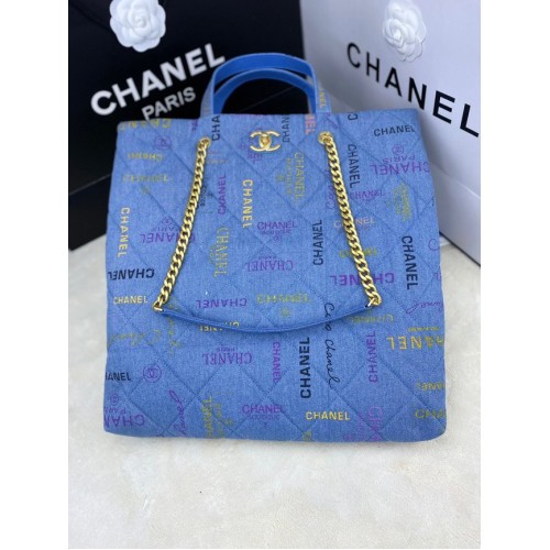 Chanel SAC SHOPPING 2566 bleu