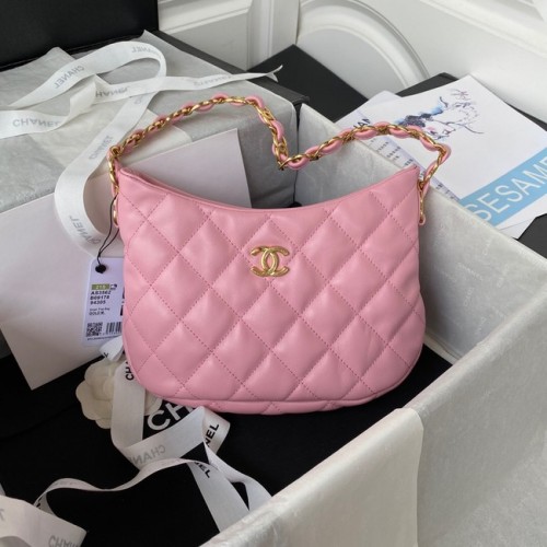Chanel PETIT SAC Agneau Métal doré AS3562 ROSE