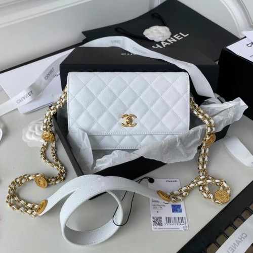 Chanel PETIT SAC À RABAT AP2840 blanc