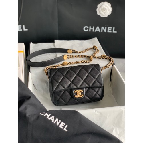 Chanel PETIT SAC À RABAT AS3369 noir