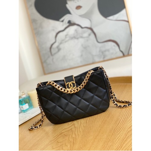 Chanel PETIT SAC HOBO AS3476 noir