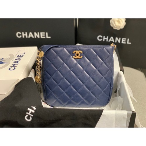 Chanel PETIT SAC SHOPPING AS3400 bleu