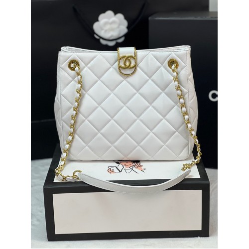 Chanel PETIT SAC SHOPPING AS3477 blanc