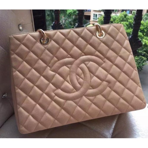 Chanel Sac Shopper Original Cuir De Veau A95021 Abricot