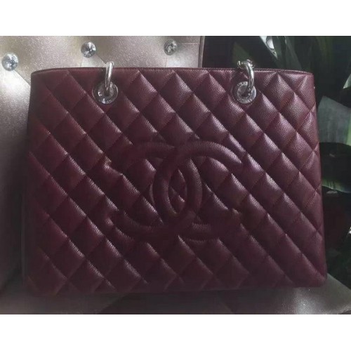 Chanel Sac Shopper Original Cuir De Veau A95021 Bordeaux