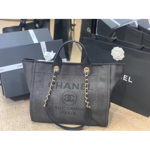 Chanel Cabas A66941 bleu foncé