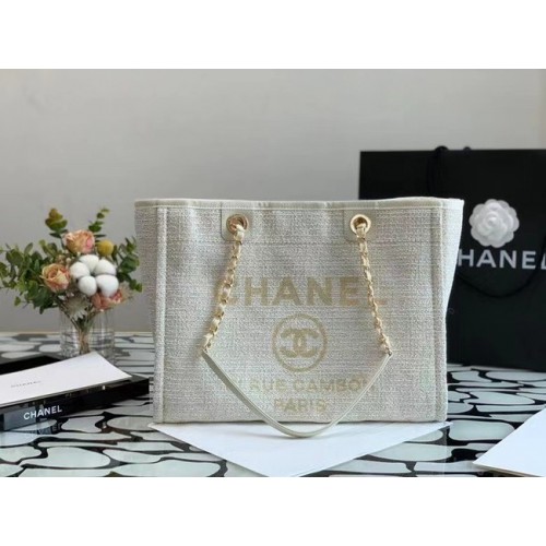 Chanel Cabas MM A67001 Blanc
