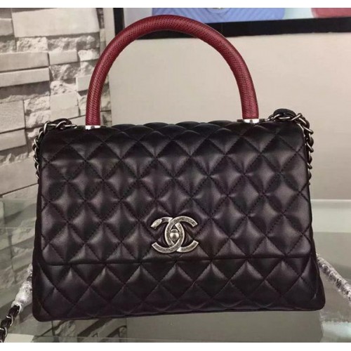 Chanel Sac fourre-tout à bandoulière Cuir de vachette original A7775 Noir