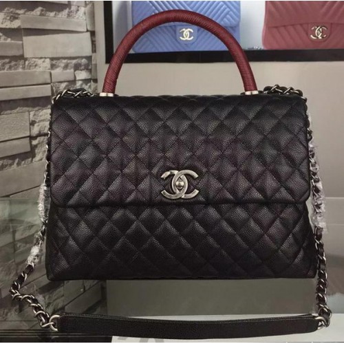 Chanel Sac Cabas Bandoulière Original Cuir Caviar A7781 Noir