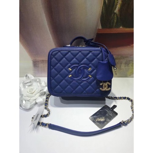 Chanel Vanity Case Original A93343 bleu