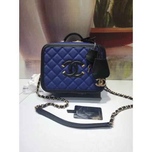 Chanel Vanity Case Original A93343 bleu