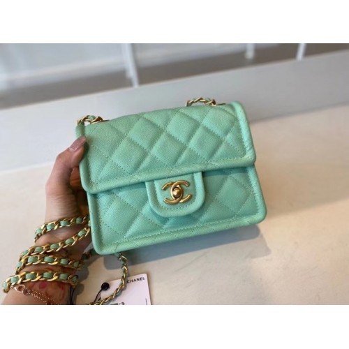 Chanel sac bandoulière AS2356 vert clair