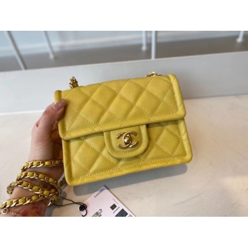Chanel sac bandoulière AS2356 jaune
