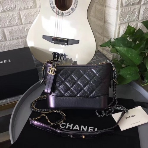 Chanel gabrielle petit sac hobo B91810 noir clair