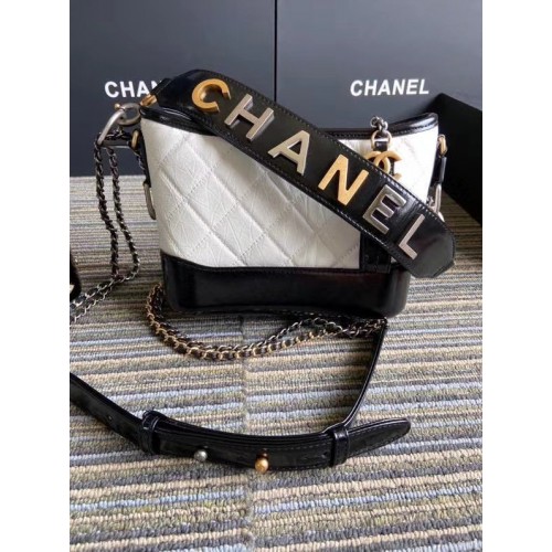 Chanel gabrielle petit sac hobo S0865 blanc&noir