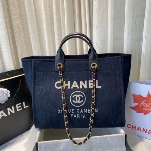 Chanel grand cabas A66941 bleu roi