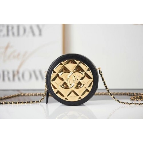 Chanel sac à bandoulière en cuir AP2388 noir