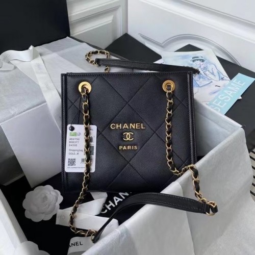 Chanel sac à bandoulière en cuir AS2750 noir