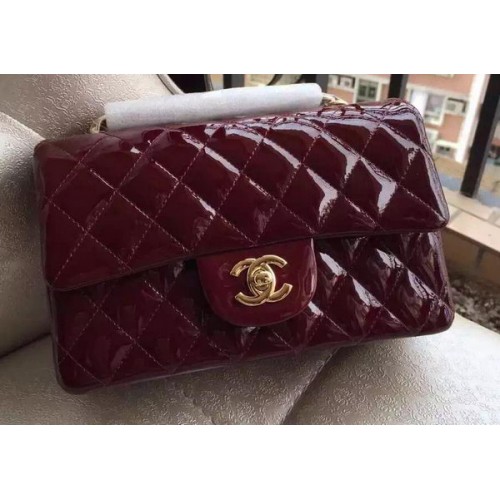 Chanel mini Classic Flap Bag Original Brevet A1116 Bordeaux