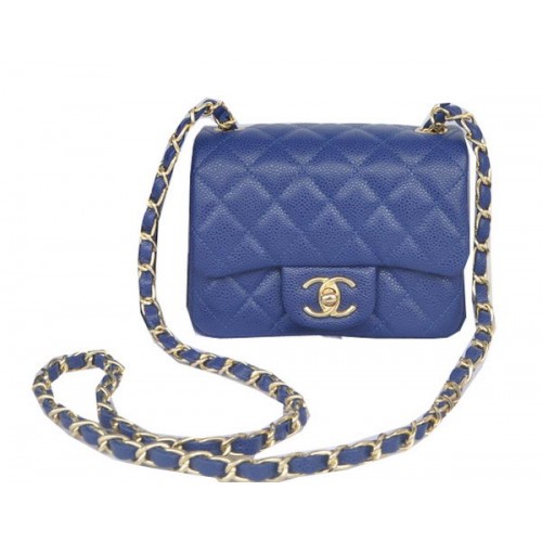 Chanel mini sac à rabat classique motif Royal Cannage 1115 or