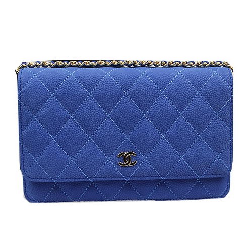 Chanel mini sac à rabat cuir suédé original A33814 bleu