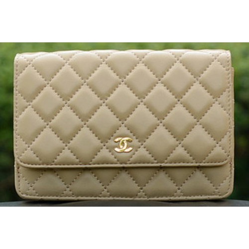 Chanel Mini Flap Bags Cuir de Mouton Abricot A33814 Doré