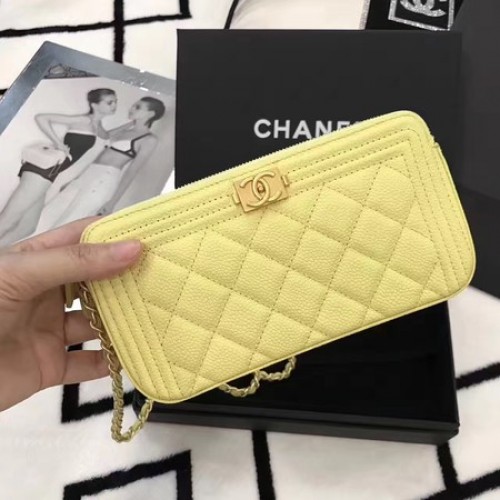 Chanel mini sac à bandoulière motif cannage A94452 citron