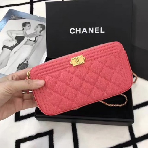 Chanel mini sac à bandoulière Cannage Pattern A94452 Rose