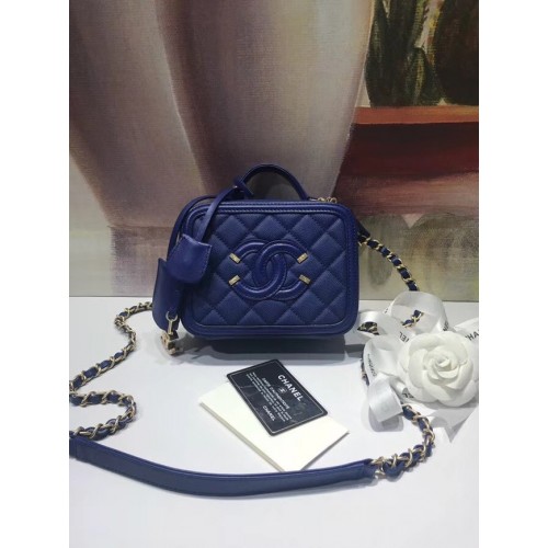Chanel mini Vanity Case Original A93342 bleu