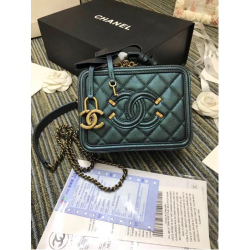 Chanel mini Vanity Case Original A93342 vert