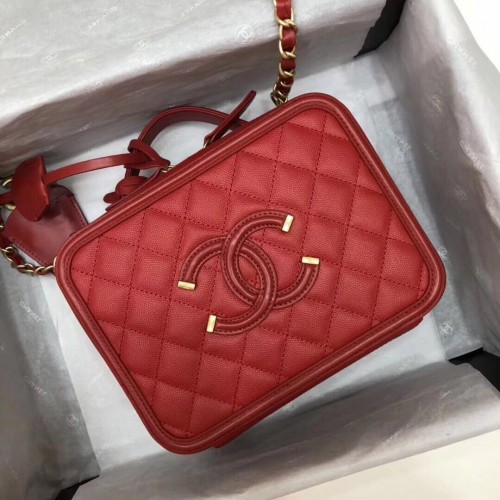 Chanel mini Vanity Case Original A93342 rouge