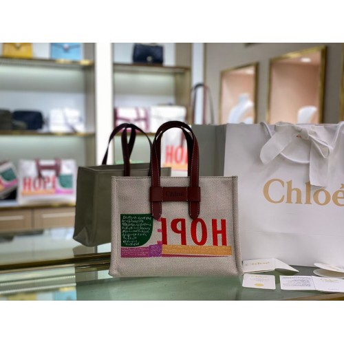 Chloé Tissu cuir 6C013 marron