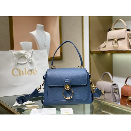 Chloe Original Sac en cuir de veau C1142L bleu