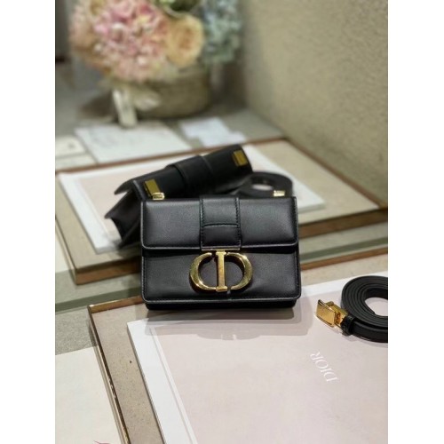 SAC DIOR 30 MONTAIGNE Cuir de veau mini M9204U noir