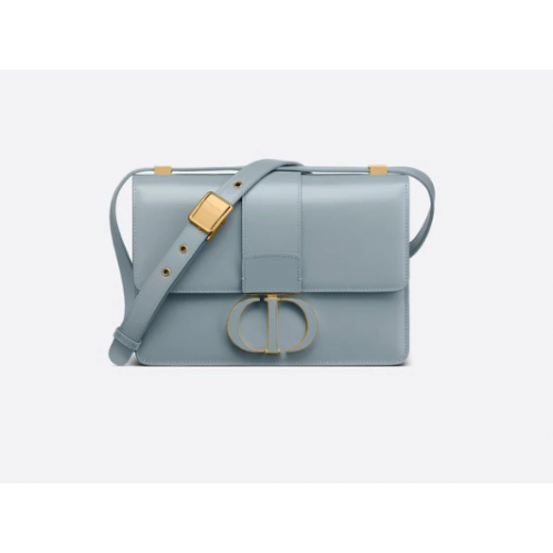SAC DIOR 30 MONTAIGNE Cuir de veau box bleu nuage M9203UM
