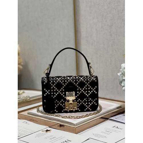 SAC DIOR Lucky Star Agneau Cannage C2628 NOIR