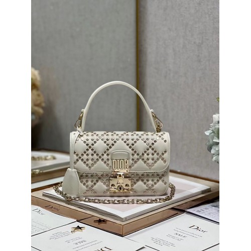 SAC DIOR Lucky Star Agneau Cannage C2628 Latte