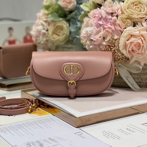 SAC DIOR BOBBY EAST-WEST Cuir de veau Box M9317S Rose