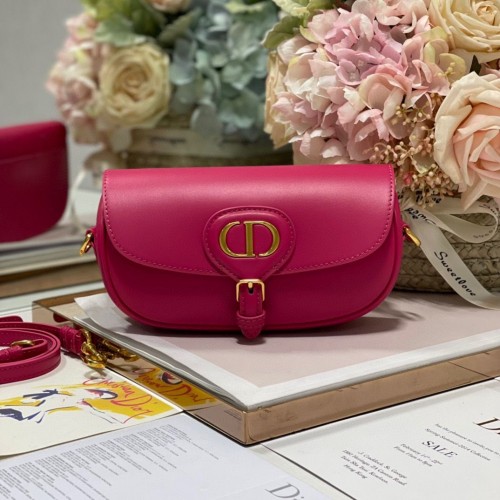 SAC DIOR BOBBY EAST-WEST Cuir de veau Box M9317S Rose
